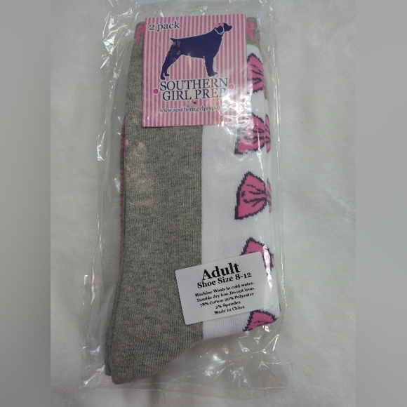 Southern girl prep, women's, just below knee socks. Size 8-13 NIP - Picture 1 of 5
